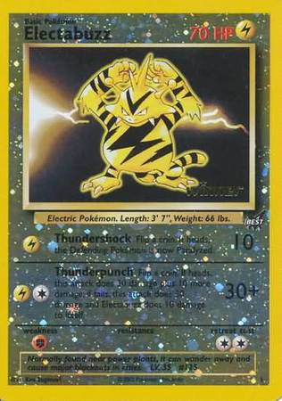 Electabuzz (1) (Winner) [Best of Promos] | Exor Games Dartmouth