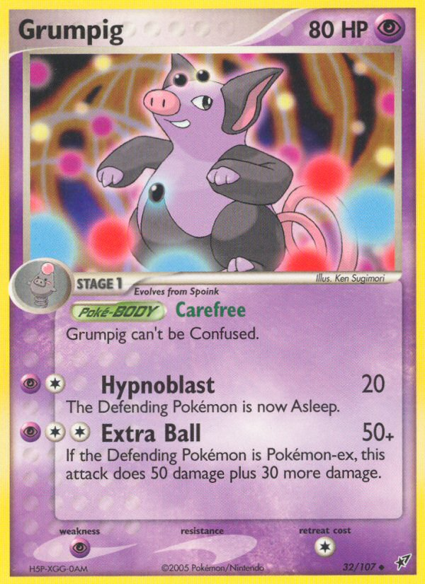 Grumpig (32/107) [EX: Deoxys] | Exor Games Dartmouth