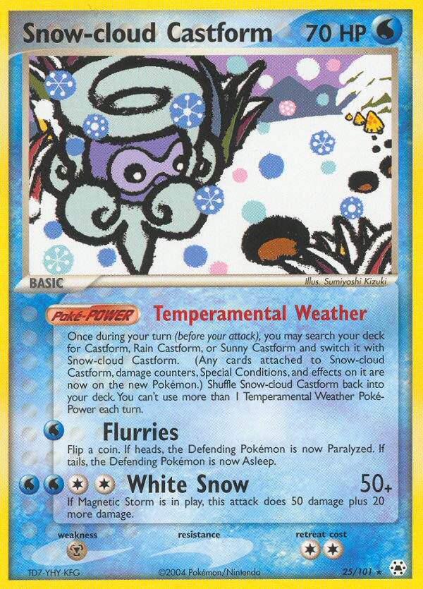 Snow-cloud Castform (25/101) [EX: Hidden Legends] | Exor Games Dartmouth