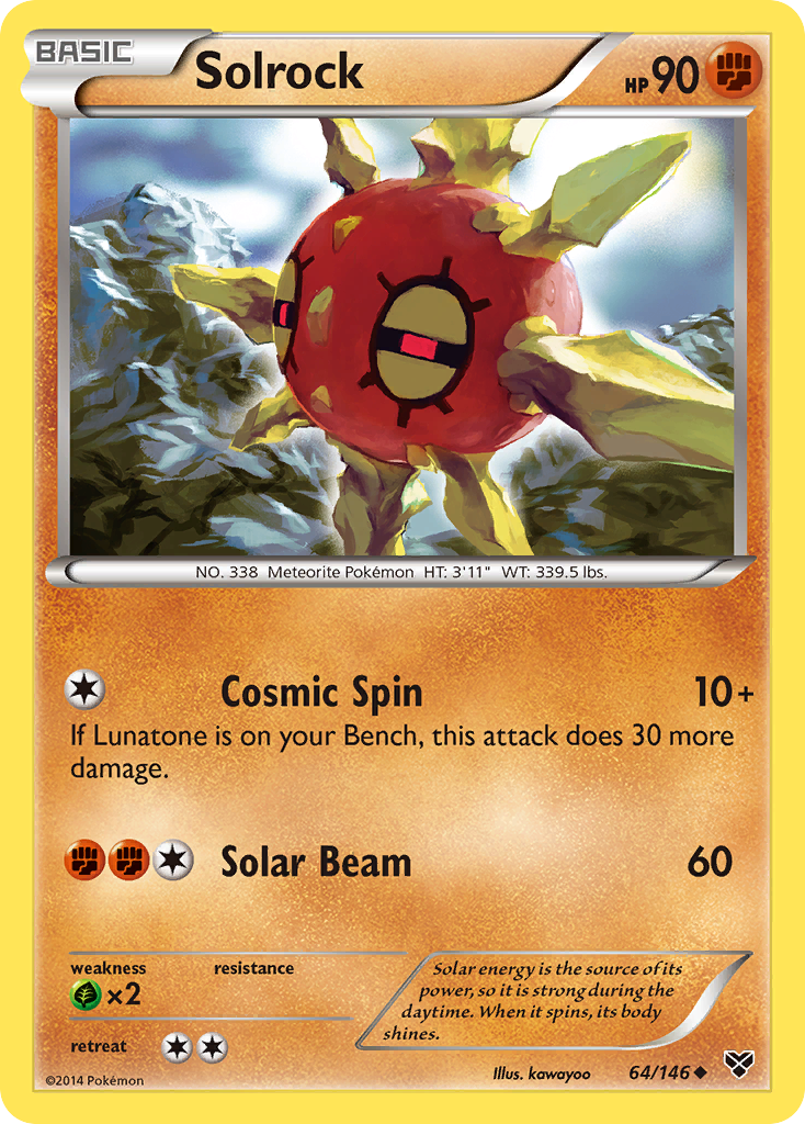 Solrock (64/146) [XY: Base Set] | Exor Games Dartmouth