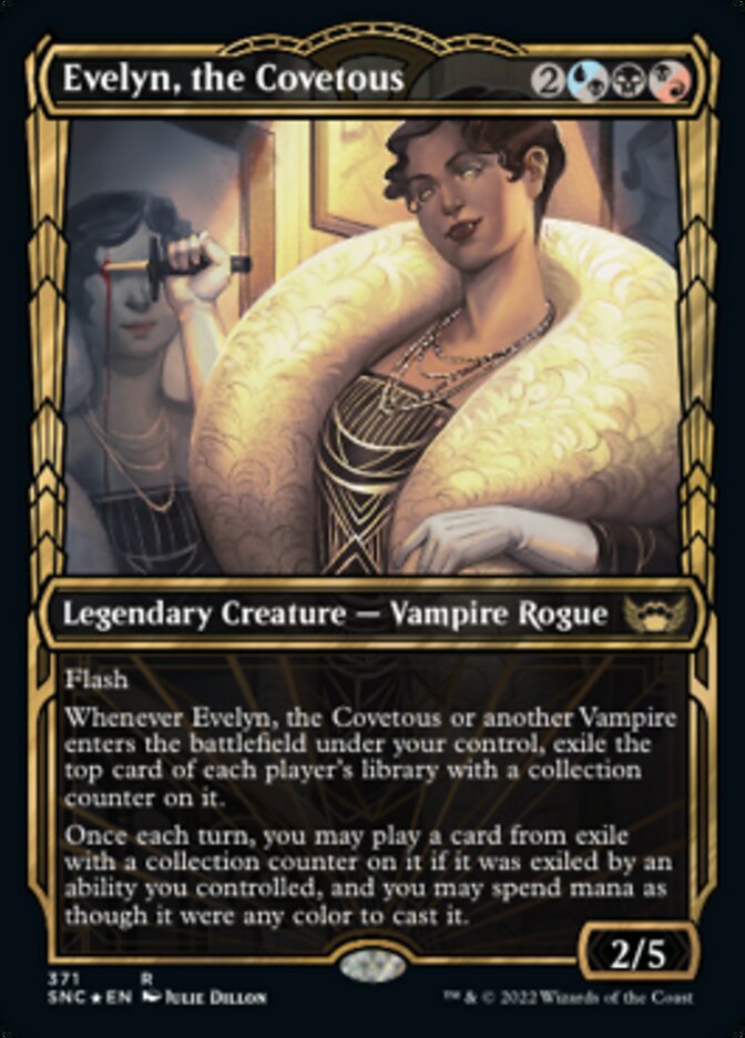 Evelyn, the Covetous (Showcase Golden Age Gilded Foil) [Streets of New Capenna] | Exor Games Dartmouth