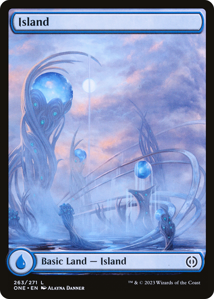 Island (263) (Full-Art) [Phyrexia: All Will Be One] | Exor Games Dartmouth