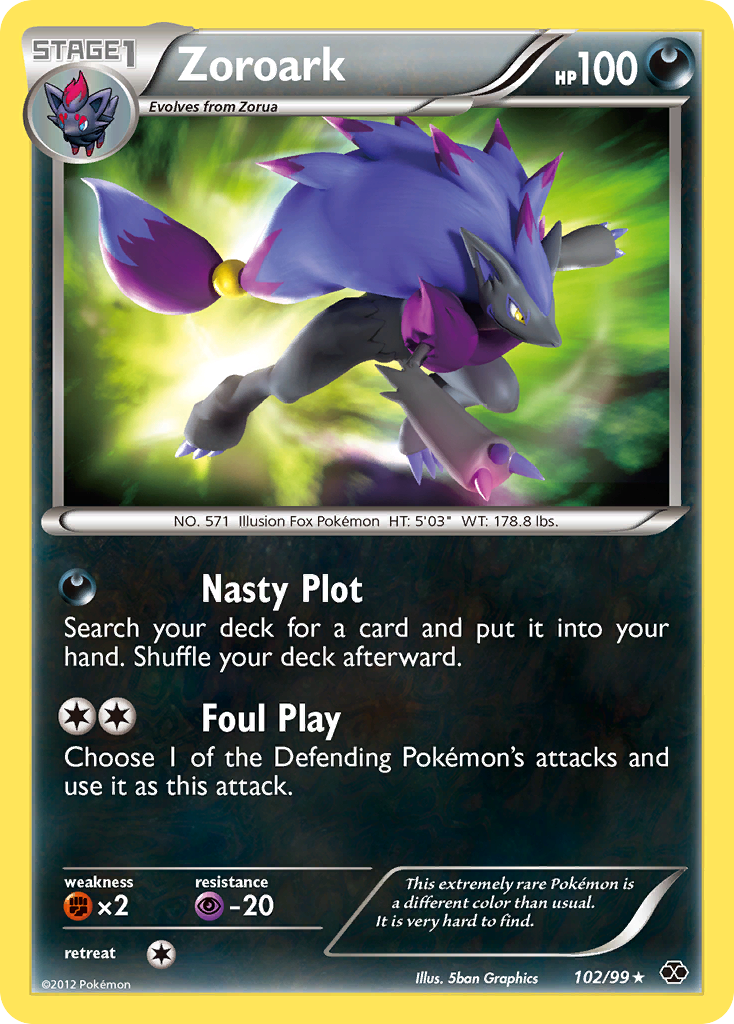 Zoroark (102/99) [Black & White: Next Destinies] | Exor Games Dartmouth