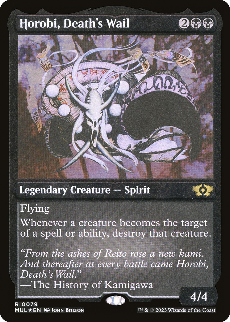 Horobi, Death's Wail (Foil Etched) [Multiverse Legends] | Exor Games Dartmouth