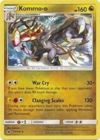 Kommo-o (77/111) (Cracked Ice Holo) (Theme Deck Exclusive) [Sun & Moon: Crimson Invasion] | Exor Games Dartmouth