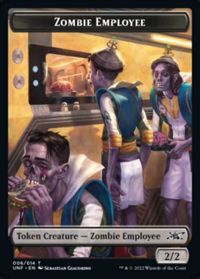 Zombie Employee Token [Unfinity Tokens] | Exor Games Dartmouth