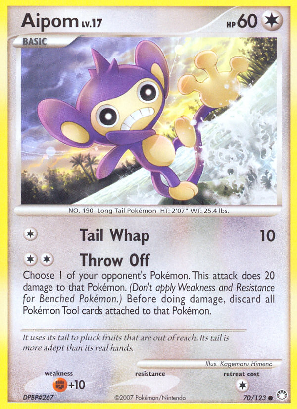 Aipom (70/123) [Diamond & Pearl: Mysterious Treasures] | Exor Games Dartmouth