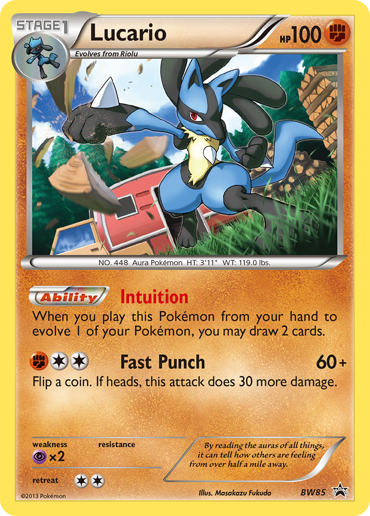 Lucario (BW85) [Black & White: Black Star Promos] | Exor Games Dartmouth