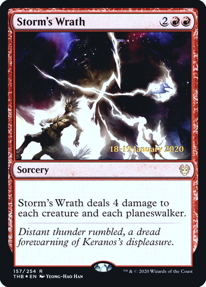 Storm's Wrath [Theros Beyond Death Prerelease Promos] | Exor Games Dartmouth