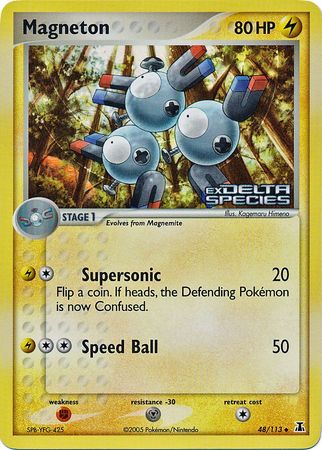 Magneton (48/113) (Stamped) [EX: Delta Species] | Exor Games Dartmouth