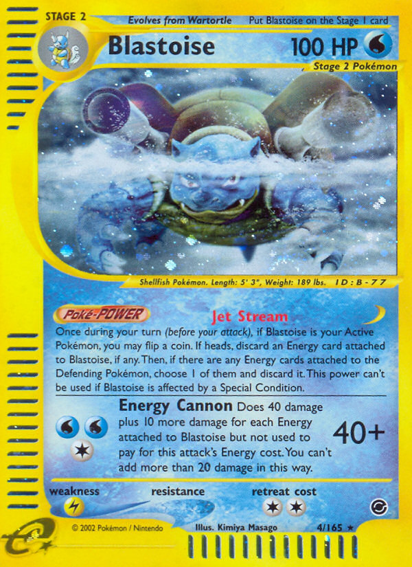 Blastoise (4/165) [Expedition: Base Set] | Exor Games Dartmouth