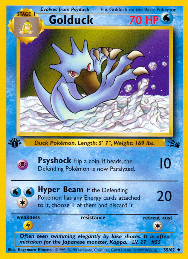 Golduck (35/62) [Fossil 1st Edition] | Exor Games Dartmouth