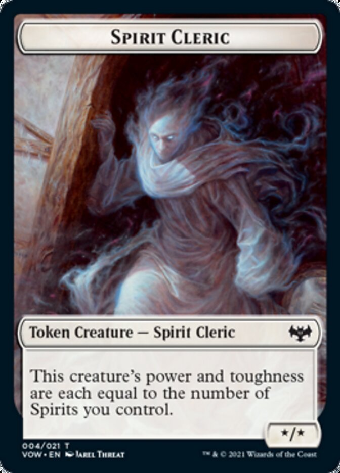 Spirit Cleric Token [Innistrad: Crimson Vow Tokens] | Exor Games Dartmouth