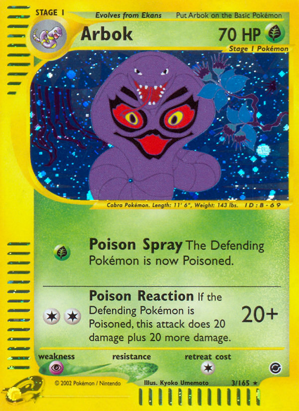 Arbok (3/165) [Expedition: Base Set] | Exor Games Dartmouth