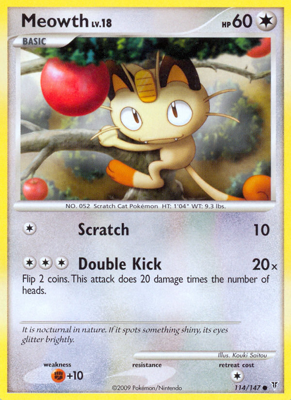 Meowth (114/147) [Platinum: Supreme Victors] | Exor Games Dartmouth