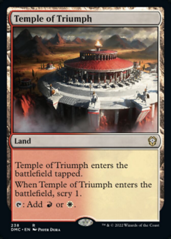 Temple of Triumph [Dominaria United Commander] | Exor Games Dartmouth