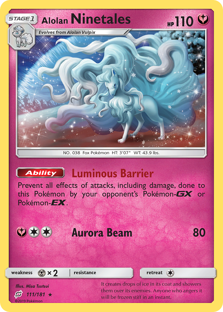 Alolan Ninetales (111/181) [Sun & Moon: Team Up] | Exor Games Dartmouth