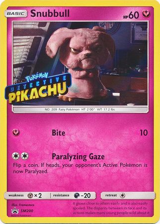 Snubbull Detective (SM200) (Pikachu Stamped) [Sun & Moon: Black Star Promos] | Exor Games Dartmouth