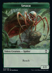 Treefolk // Spider Double-sided Token [Streets of New Capenna Commander Tokens] | Exor Games Dartmouth