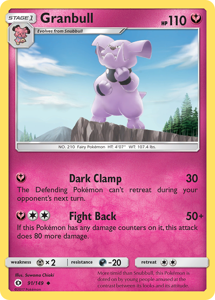 Granbull (91/149) [Sun & Moon: Base Set] | Exor Games Dartmouth