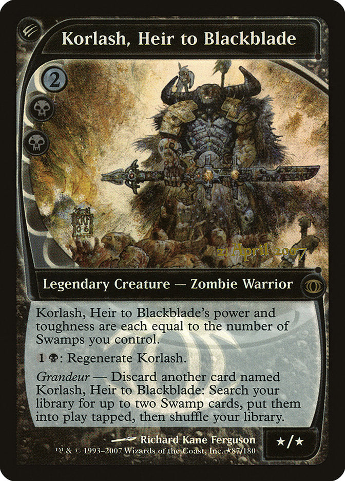 Korlash, Heir to Blackblade [Future Sight Promos] | Exor Games Dartmouth