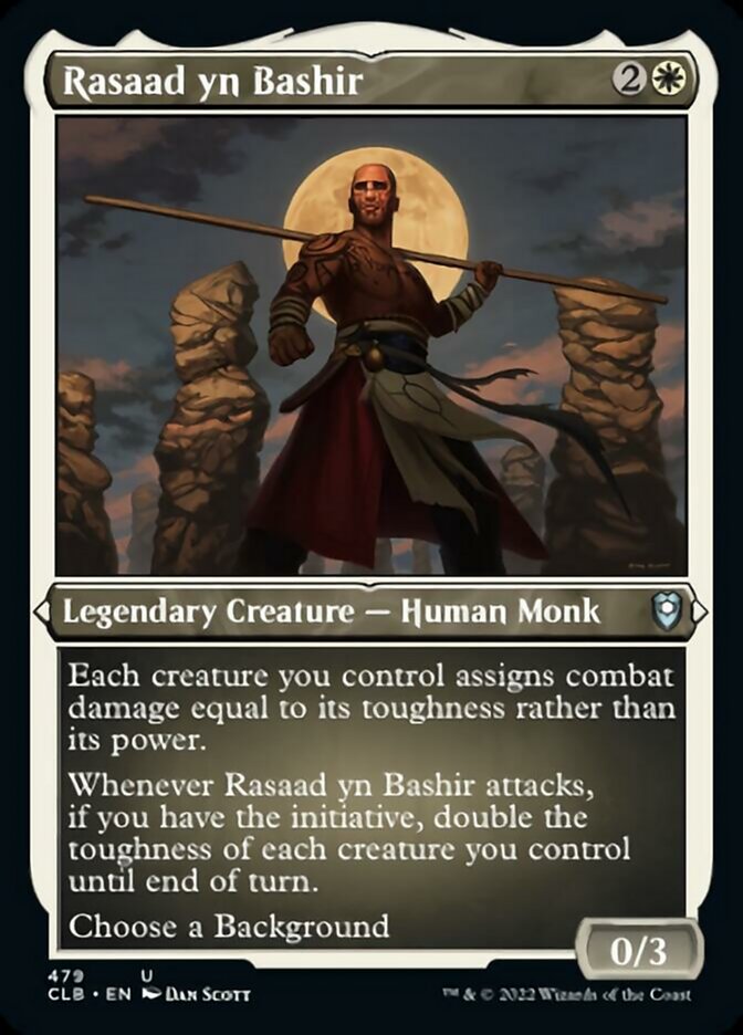 Rasaad yn Bashir (Foil Etched) [Commander Legends: Battle for Baldur's Gate] | Exor Games Dartmouth