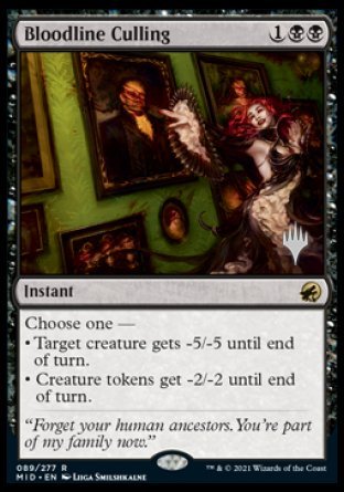 Bloodline Culling (Promo Pack) [Innistrad: Midnight Hunt Promos] | Exor Games Dartmouth