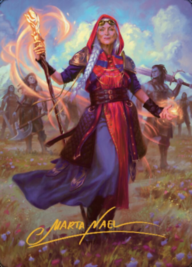 Jaya, Fiery Negotiator Art Card 1 (Gold-Stamped Signature) [Dominaria United Art Series] | Exor Games Dartmouth