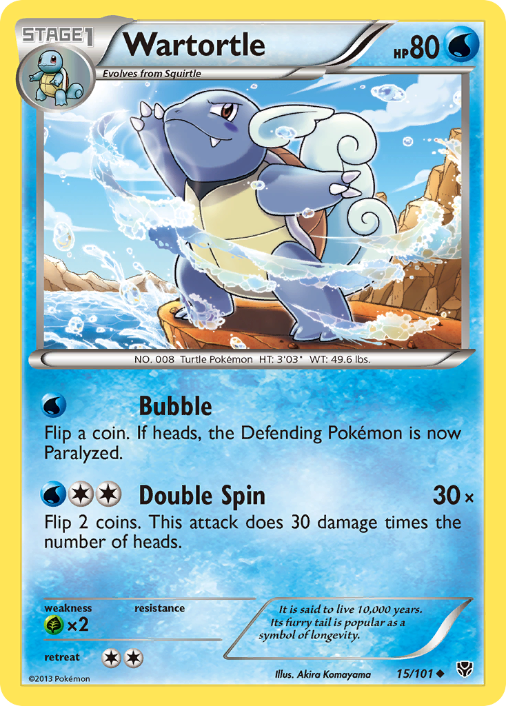 Wartortle (15/101) [Black & White: Plasma Blast] | Exor Games Dartmouth