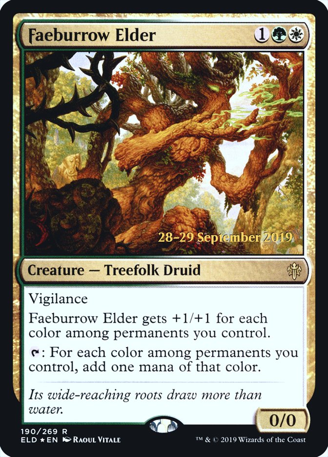 Faeburrow Elder  [Throne of Eldraine Prerelease Promos] | Exor Games Dartmouth