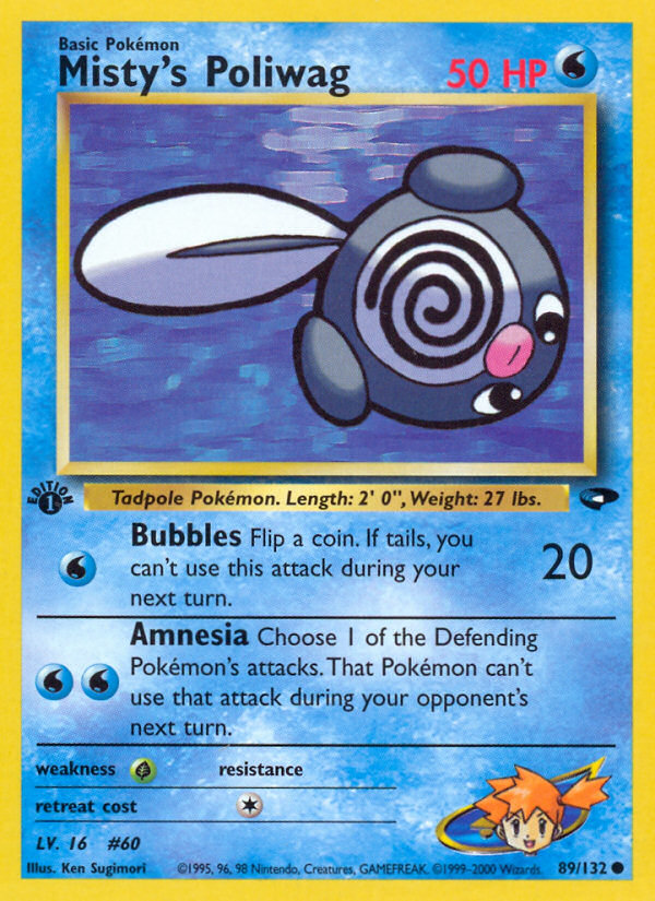 Misty's Poliwag (89/132) [Gym Challenge 1st Edition] | Exor Games Dartmouth