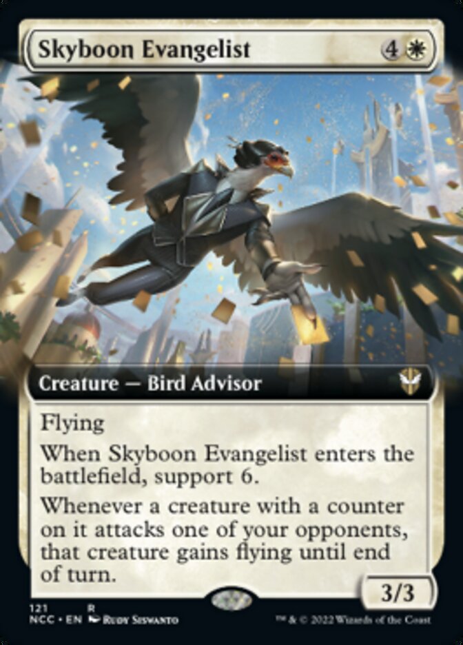 Skyboon Evangelist (Extended Art) [Streets of New Capenna Commander] | Exor Games Dartmouth