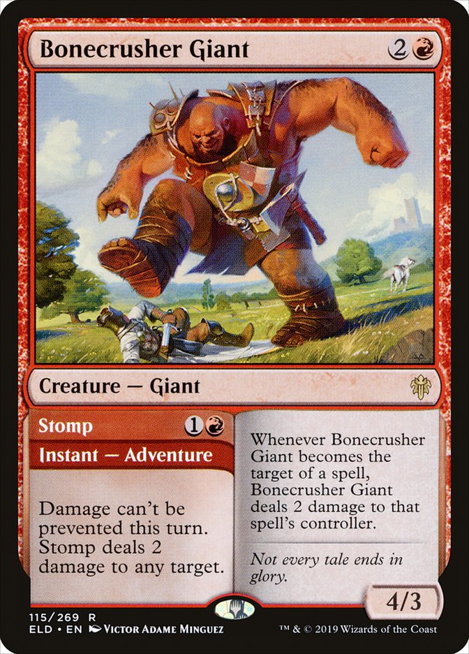 Bonecrusher Giant // Stomp [Throne of Eldraine] | Exor Games Dartmouth