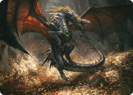 Cavern-Hoard Dragon Art Card [The Lord of the Rings: Tales of Middle-earth Art Series] | Exor Games Dartmouth