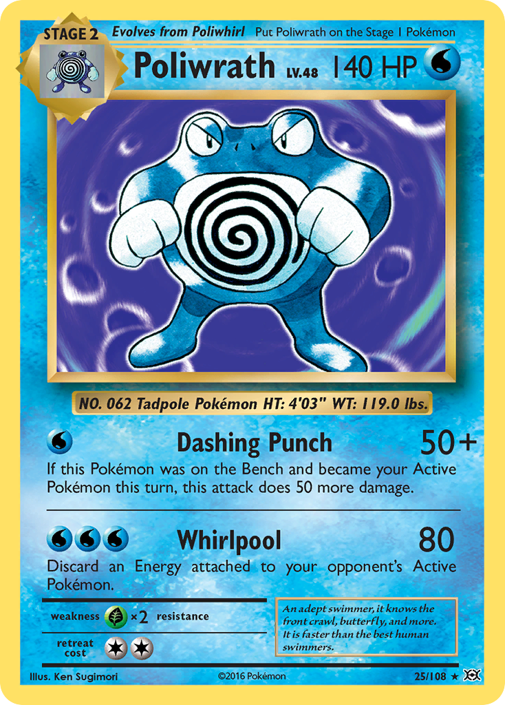 Poliwrath (25/108) [XY: Evolutions] | Exor Games Dartmouth