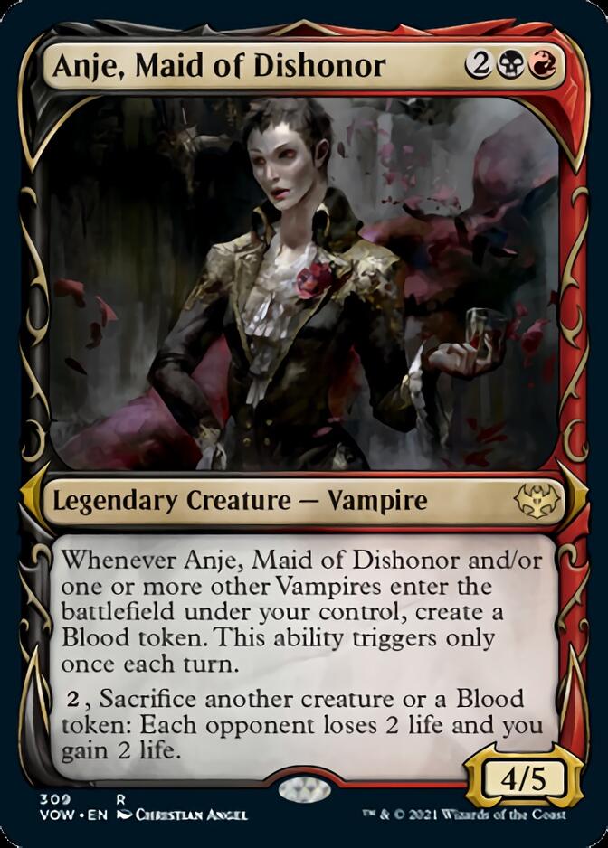 Anje, Maid of Dishonor (Showcase Fang Frame) [Innistrad: Crimson Vow] | Exor Games Dartmouth