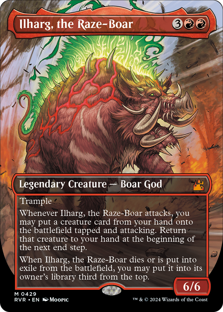 Ilharg, the Raze-Boar (Anime Borderless) [Ravnica Remastered] | Exor Games Dartmouth