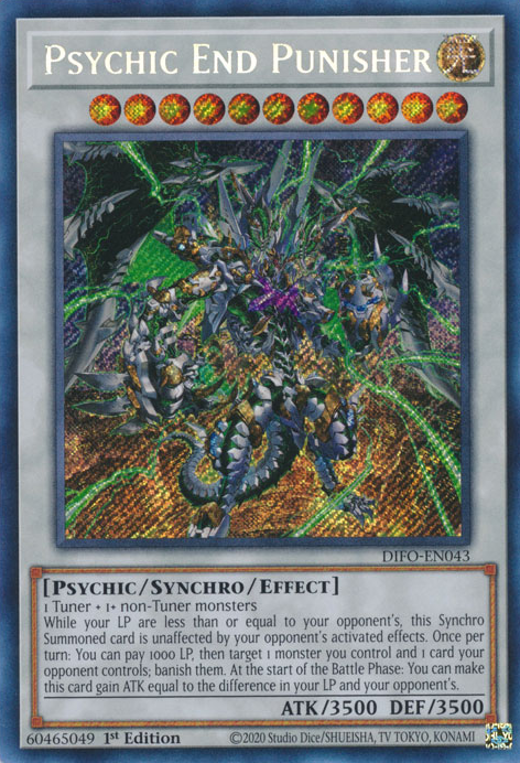 Psychic End Punisher [DIFO-EN043] Secret Rare | Exor Games Dartmouth