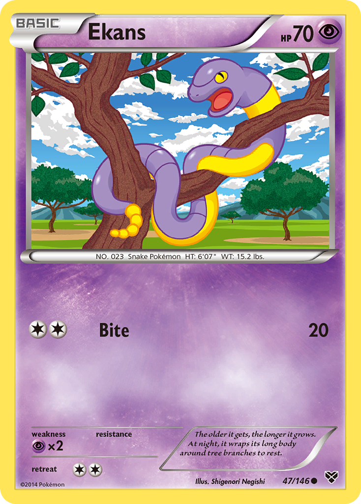 Ekans (47/146) [XY: Base Set] | Exor Games Dartmouth