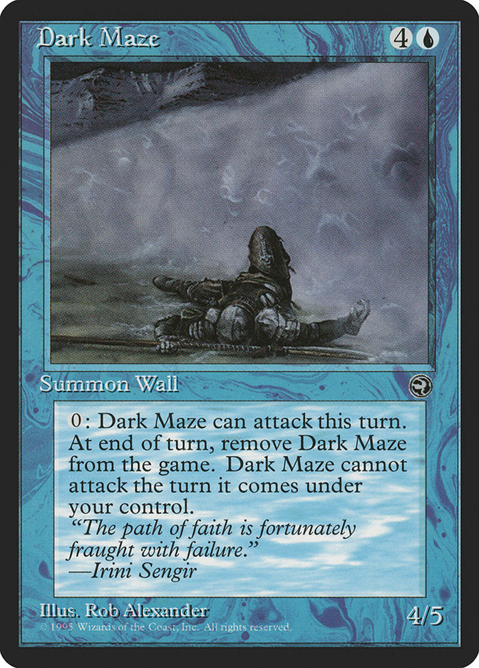 Dark Maze (Irini Sengir Flavor Text) [Homelands] | Exor Games Dartmouth