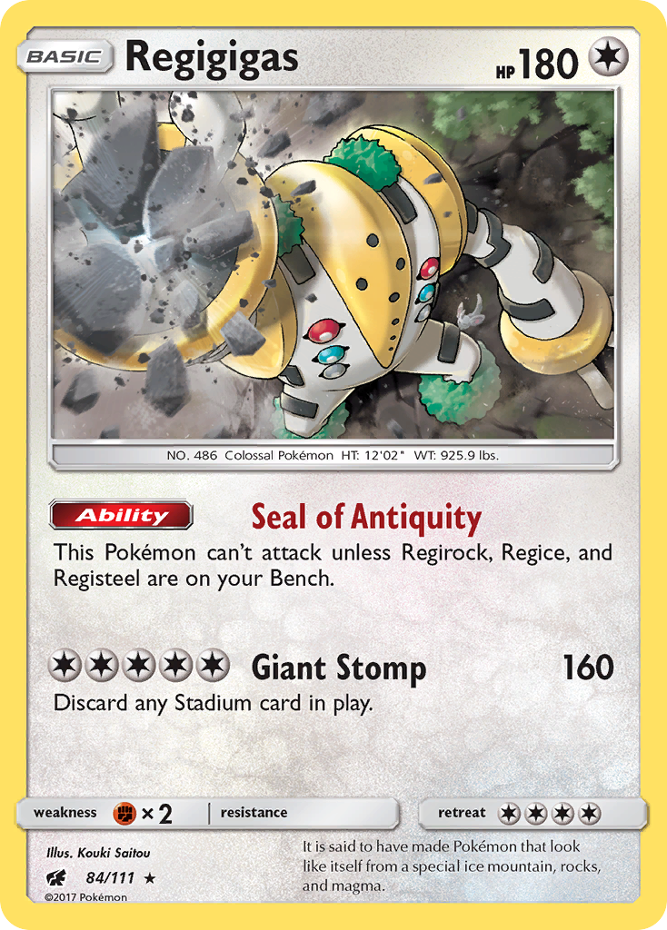 Regigigas (84/111) [Sun & Moon: Crimson Invasion] | Exor Games Dartmouth