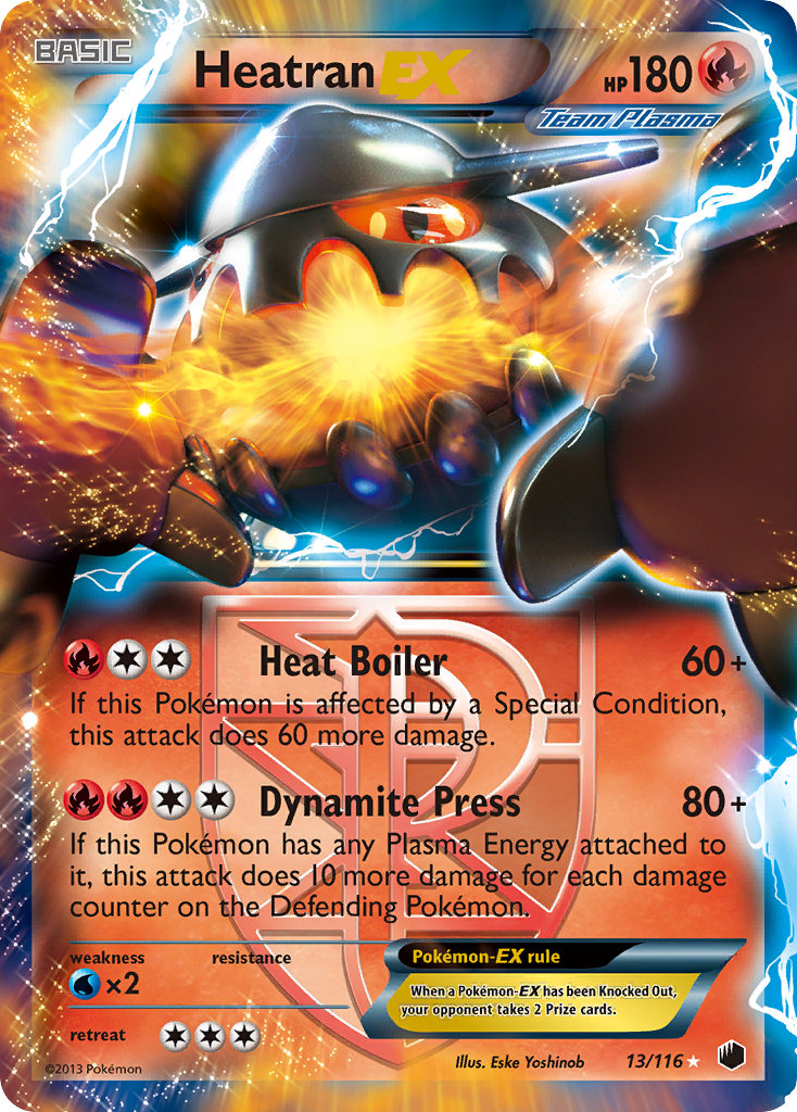 Heatran EX (13/116) [Black & White: Plasma Freeze] | Exor Games Dartmouth