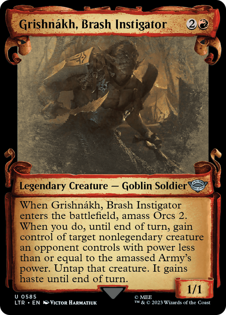 Grishnakh, Brash Instigator [The Lord of the Rings: Tales of Middle-Earth Showcase Scrolls] | Exor Games Dartmouth