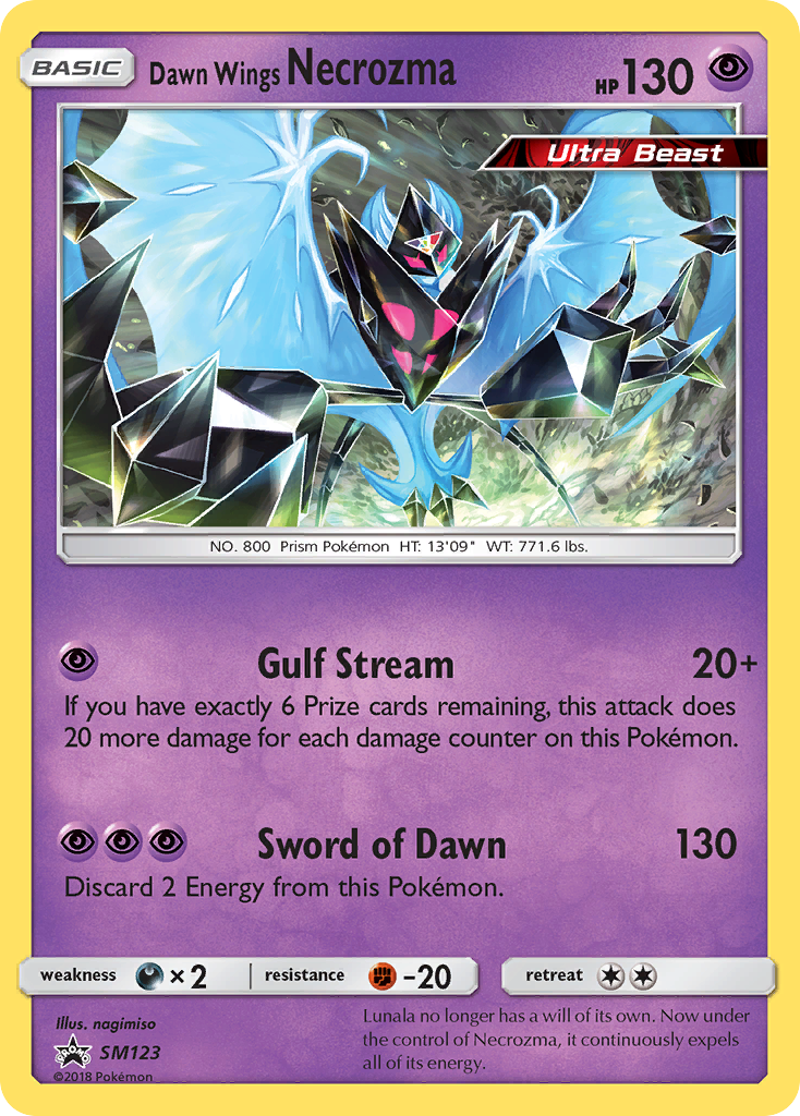 Dawn Wings Necrozma (SM123) [Sun & Moon: Black Star Promos] | Exor Games Dartmouth