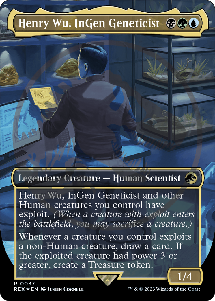 Henry Wu, InGen Geneticist Emblem (Borderless) [Jurassic World Collection Tokens] | Exor Games Dartmouth