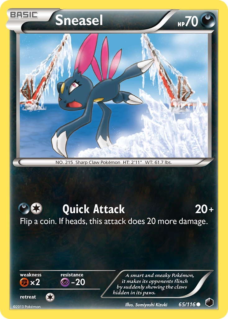 Sneasel (65/116) [Black & White: Plasma Freeze] | Exor Games Dartmouth