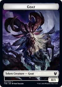 Goat // Satyr Double-sided Token [Theros Beyond Death Tokens] | Exor Games Dartmouth