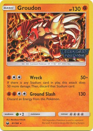Groudon (81/168) (Cosmos Holo Gamestop Promo) [Sun & Moon: Celestial Storm] | Exor Games Dartmouth