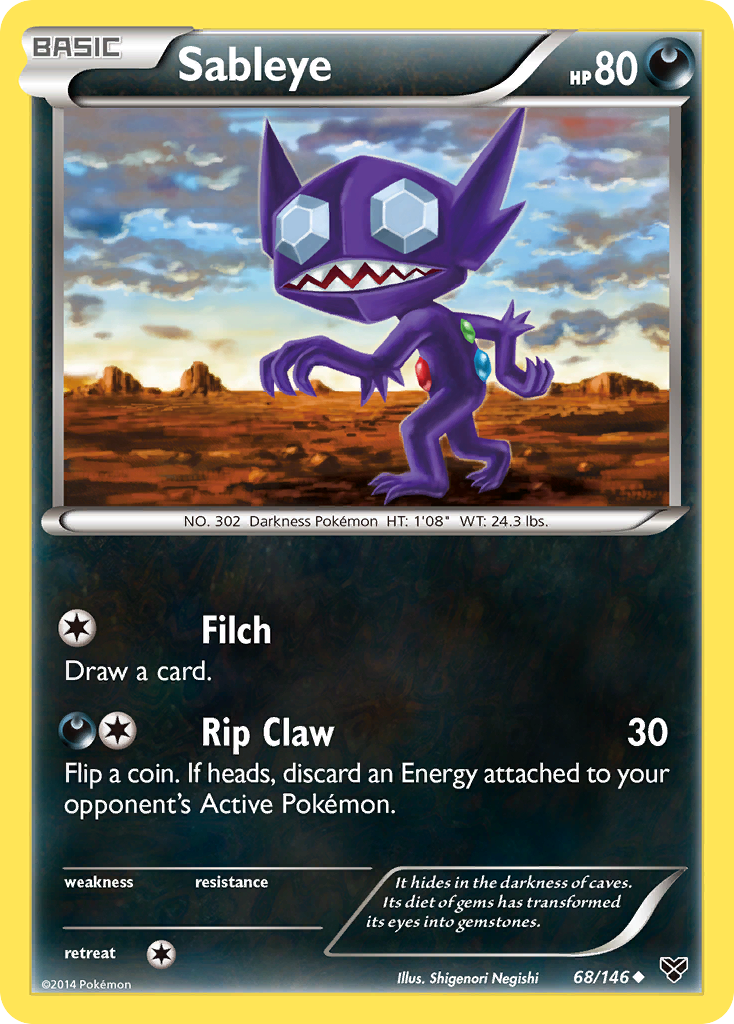 Sableye (68/146) [XY: Base Set] | Exor Games Dartmouth