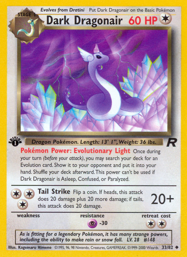 Dark Dragonair (33/82) [Team Rocket 1st Edition] | Exor Games Dartmouth